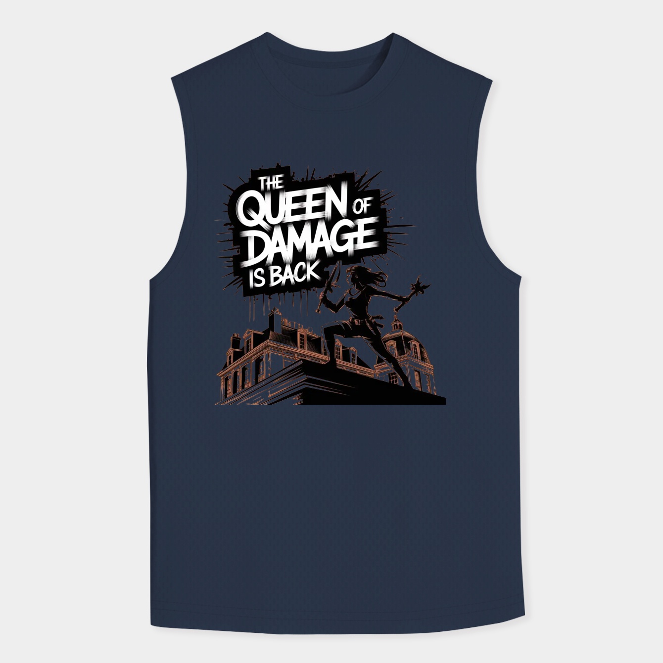 Queen of Damage Graffiti Reign Men's Tank Top