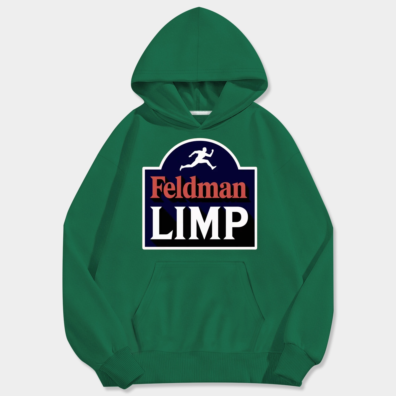 Feldman Limp Logo Design Men's Big & Tall Hoodie