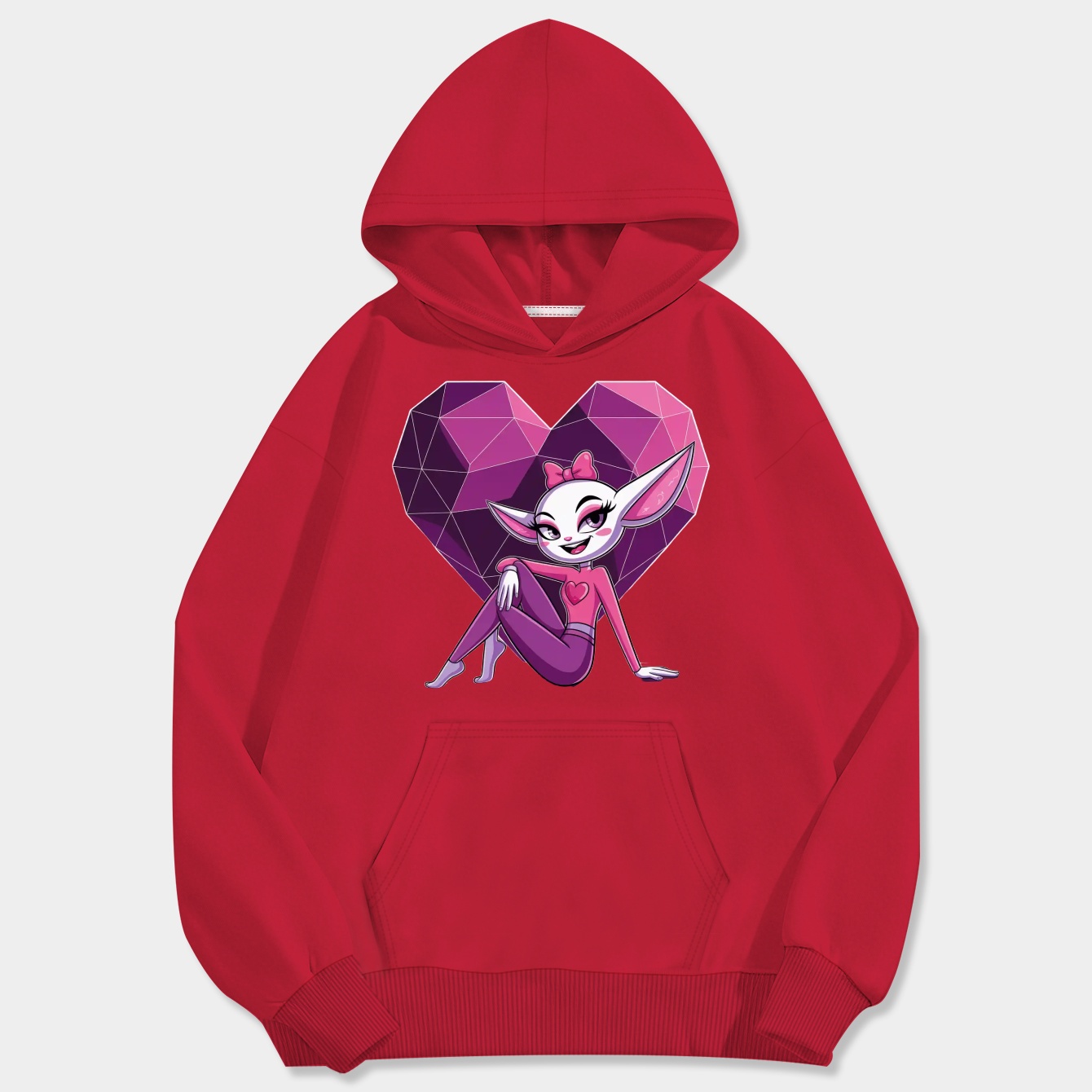 Angel Dust Heart Men's Big & Tall Hoodie