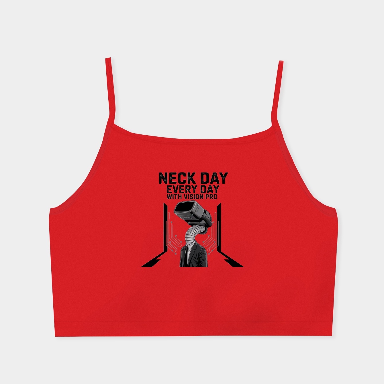 Neck Day Every Day Vision Pro Women's Spaghetti Strap Tank Top