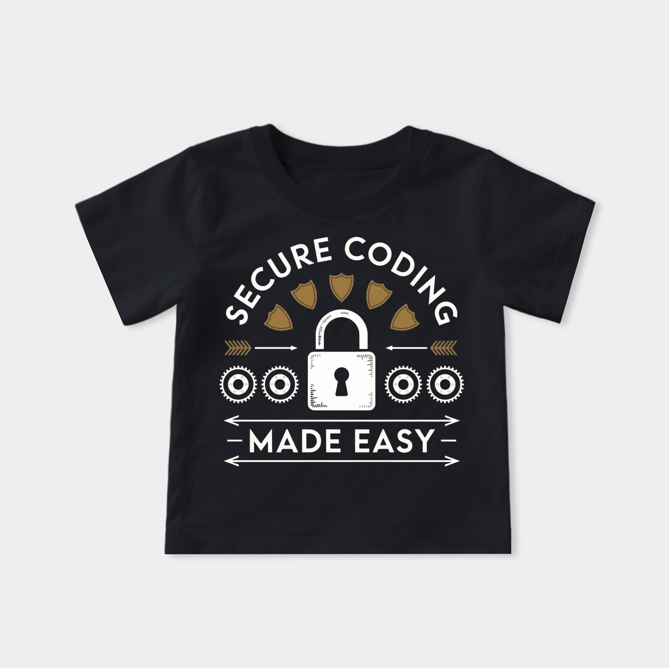 Secure Coding Retro Shield Badge Youth Classic T-Shirt