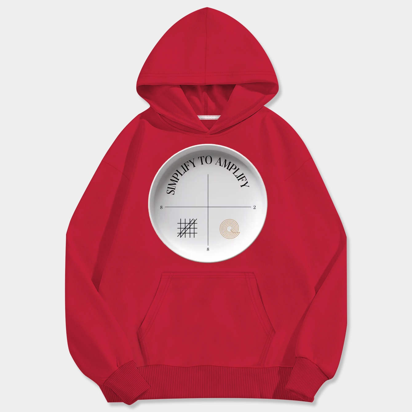 Simplify to Amplify Minimalist Circle Men's Big & Tall Hoodie