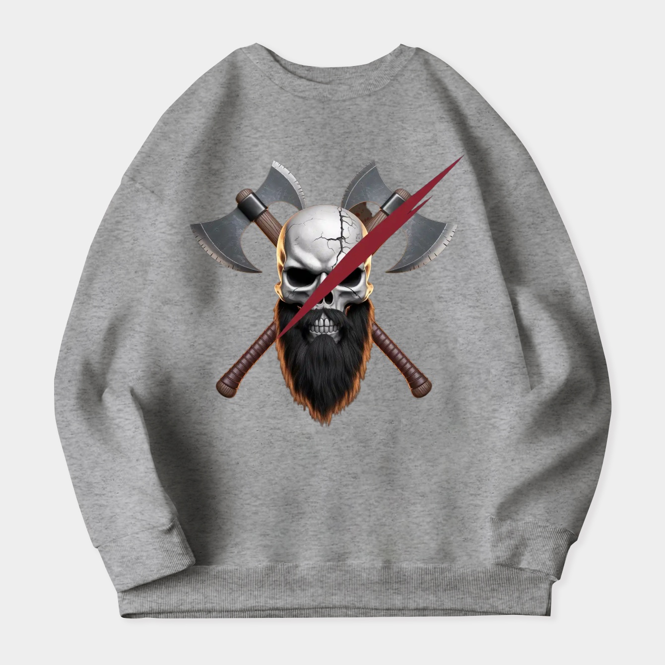 Skull Kratos Women's Crewneck Sweatshirt