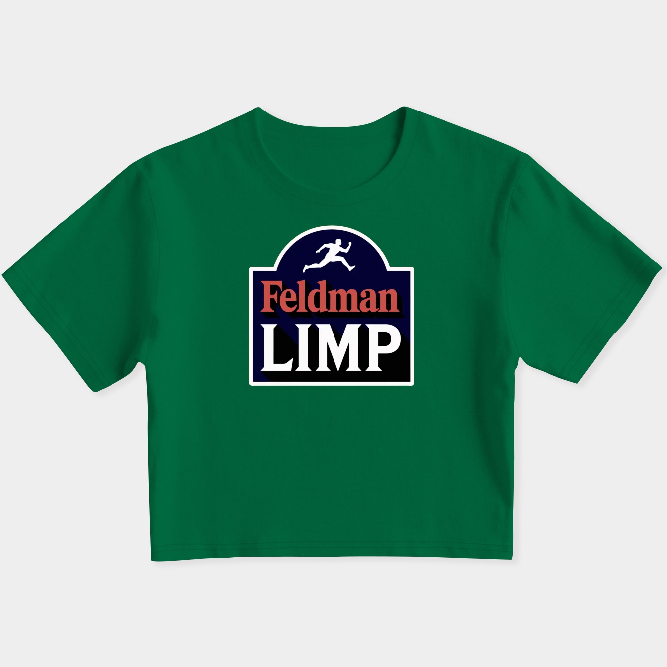 Feldman Limp Logo Design Women's Slim Fit Baby Tee