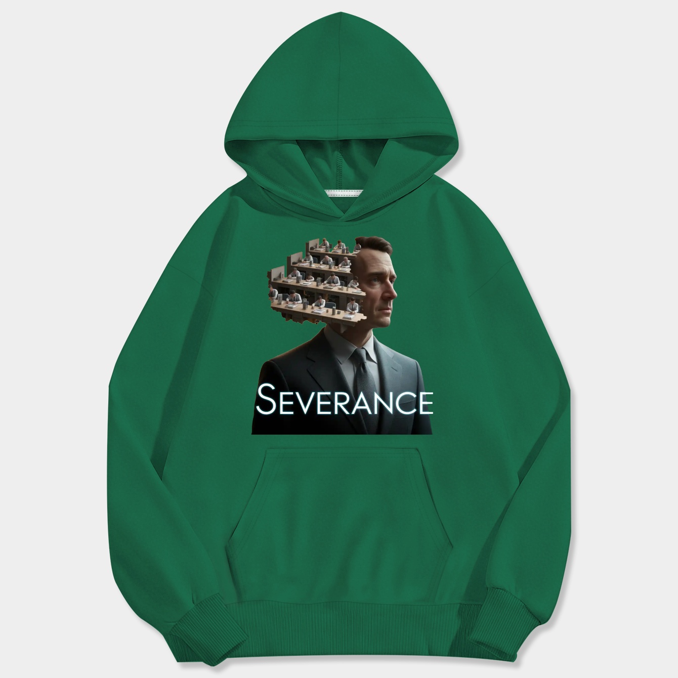 severance mind division concept Men's Big & Tall Hoodie