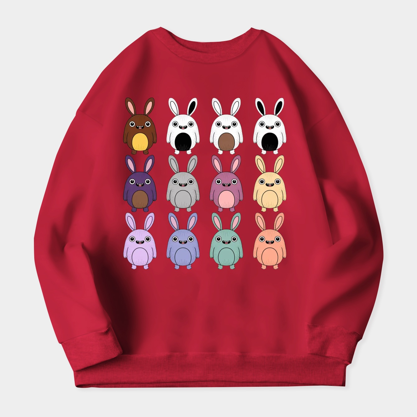 Labubu Rainbow Women's Crewneck Sweatshirt