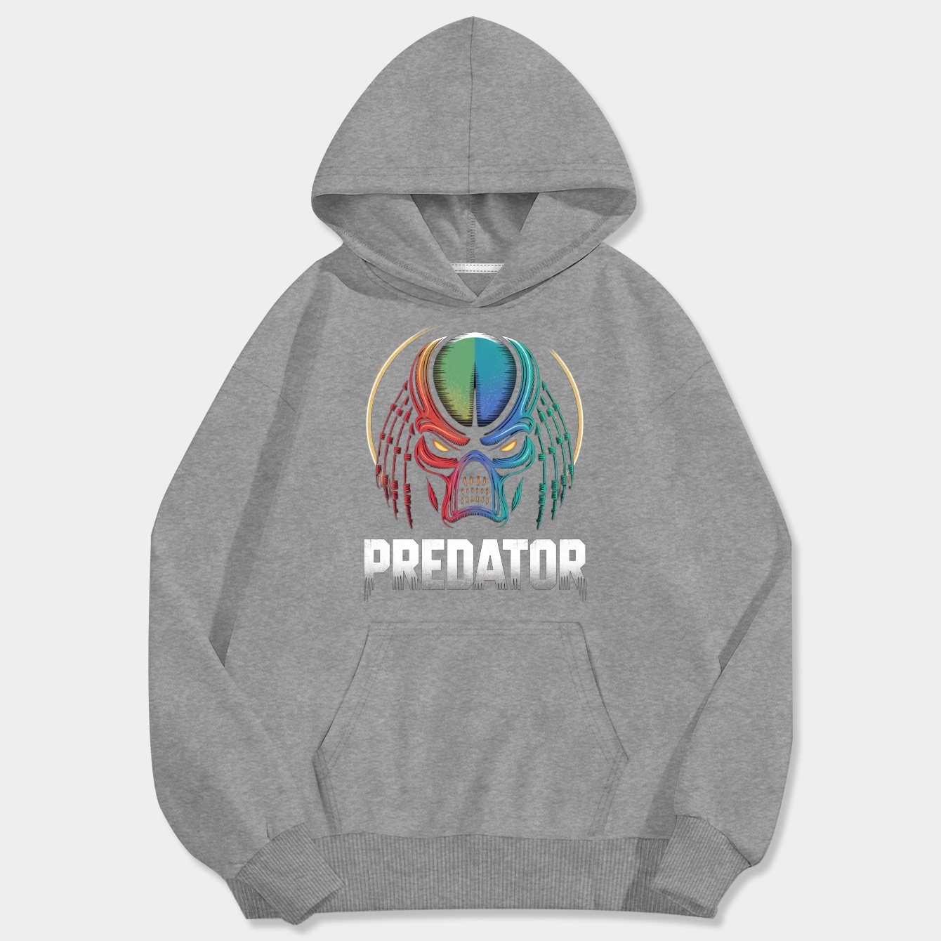 Alien Predator Circle Pose Men's Big & Tall Hoodie