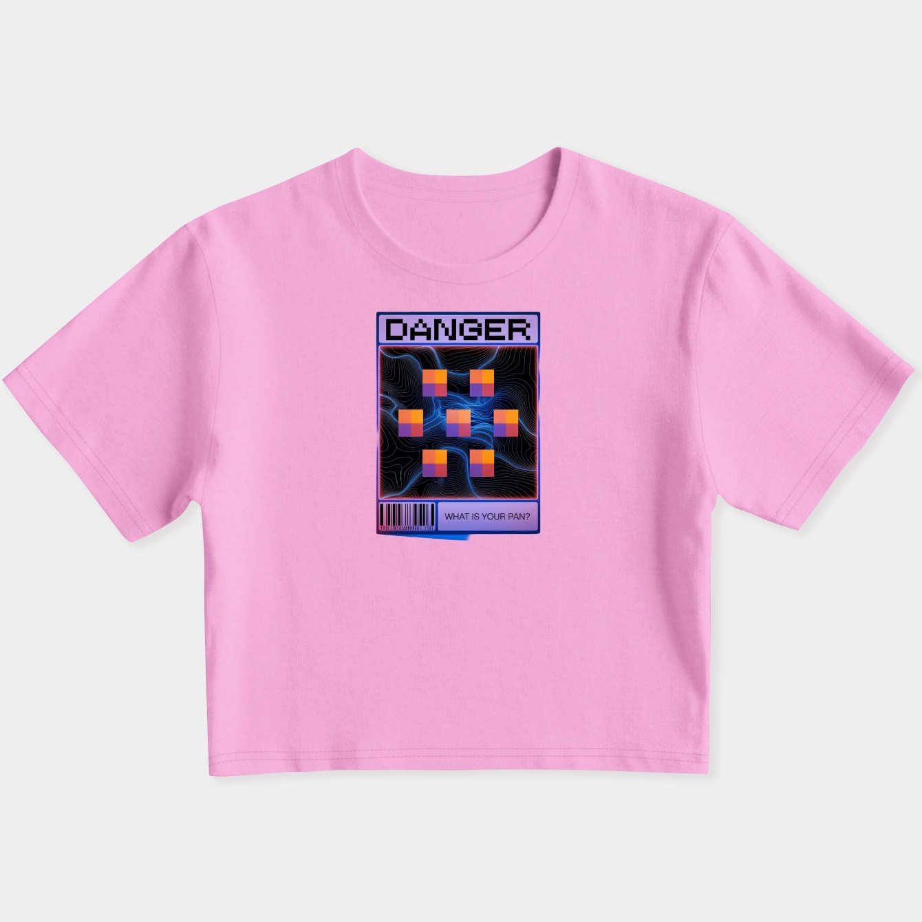 Minecraft Danger Map Design Women's Slim Fit Baby Tee
