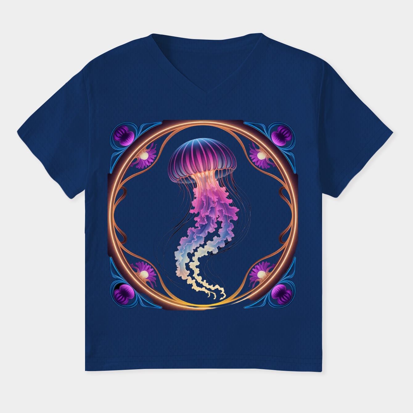 Jellyfish 4 Women's Plus Size V-Neck T-Shirt
