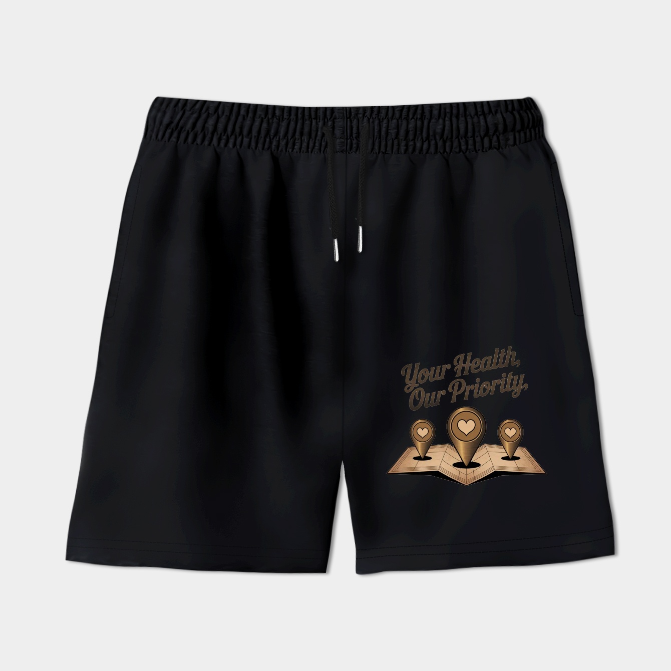 Your Health, Our Priority Map Women's Shorts