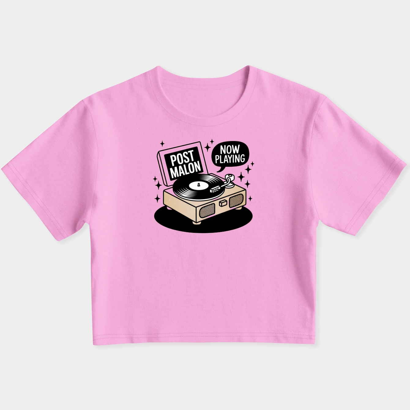 Post Malon // Now Playing Women's Slim Fit Baby Tee