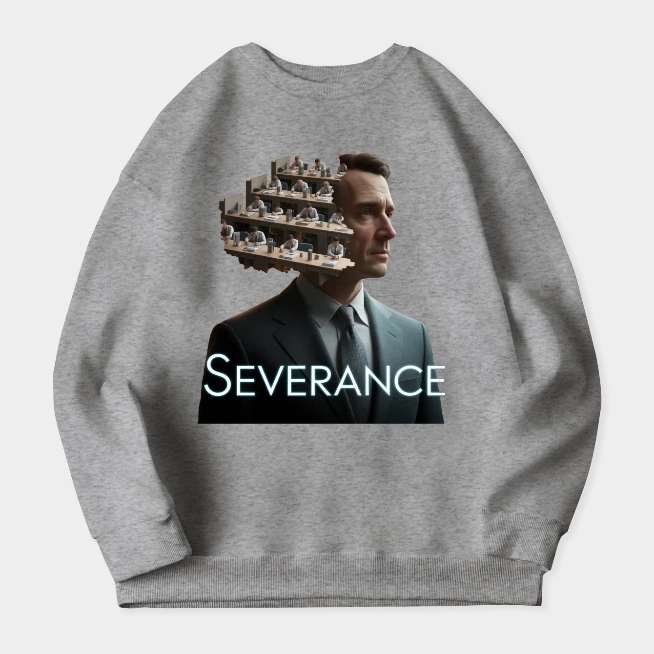 severance mind division concept Women's Crewneck Sweatshirt