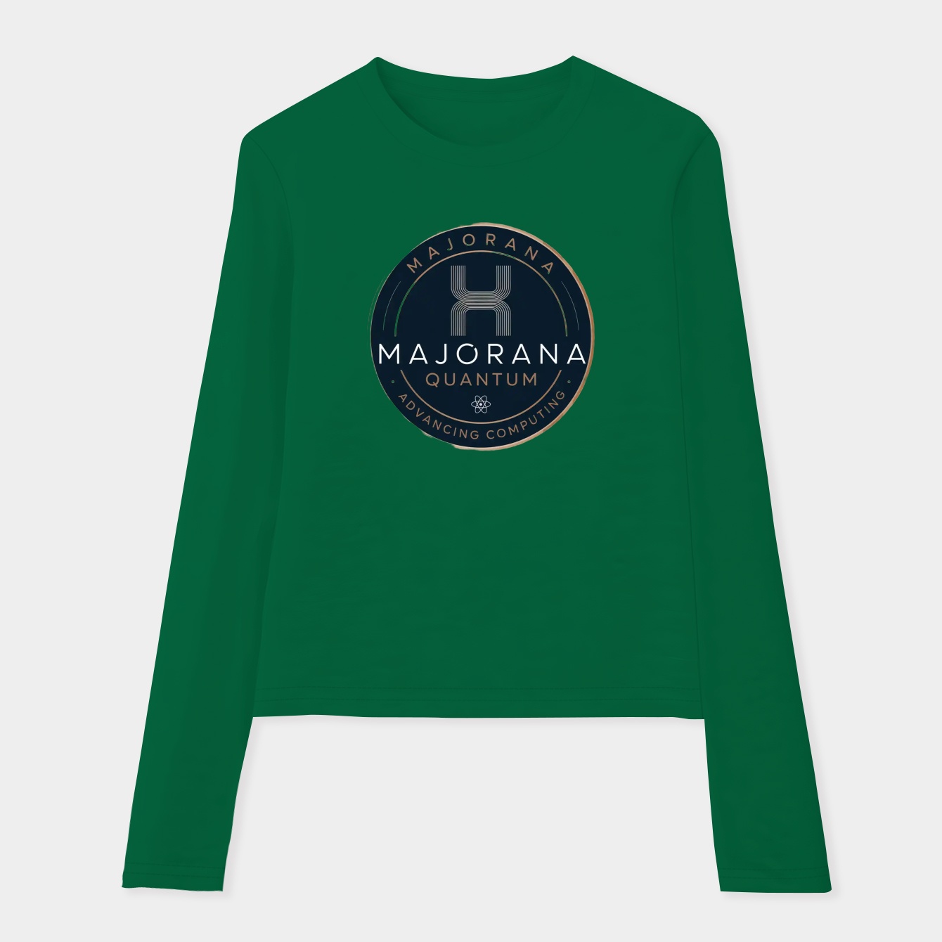 Majorana Quantum Computing Emblem Women's Soft Long Sleeve T-Shirt