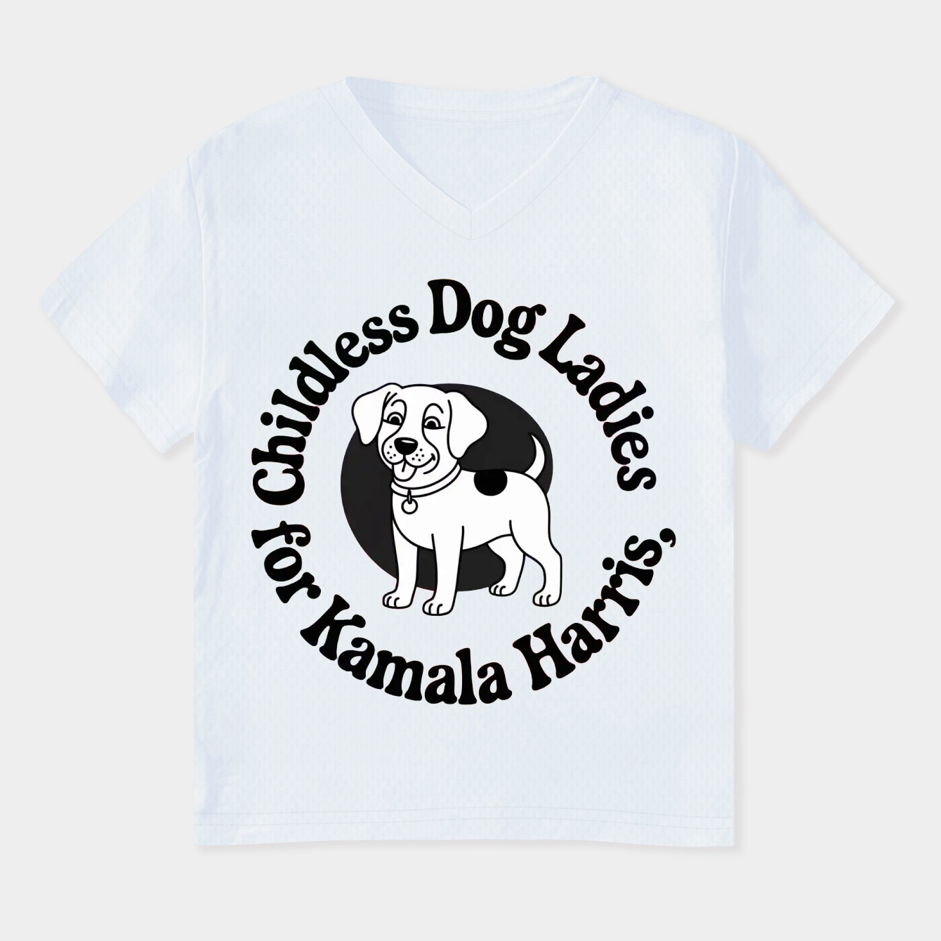 Childless Dog Ladies for Kamala Harris Women's Plus Size V-Neck T-Shirt