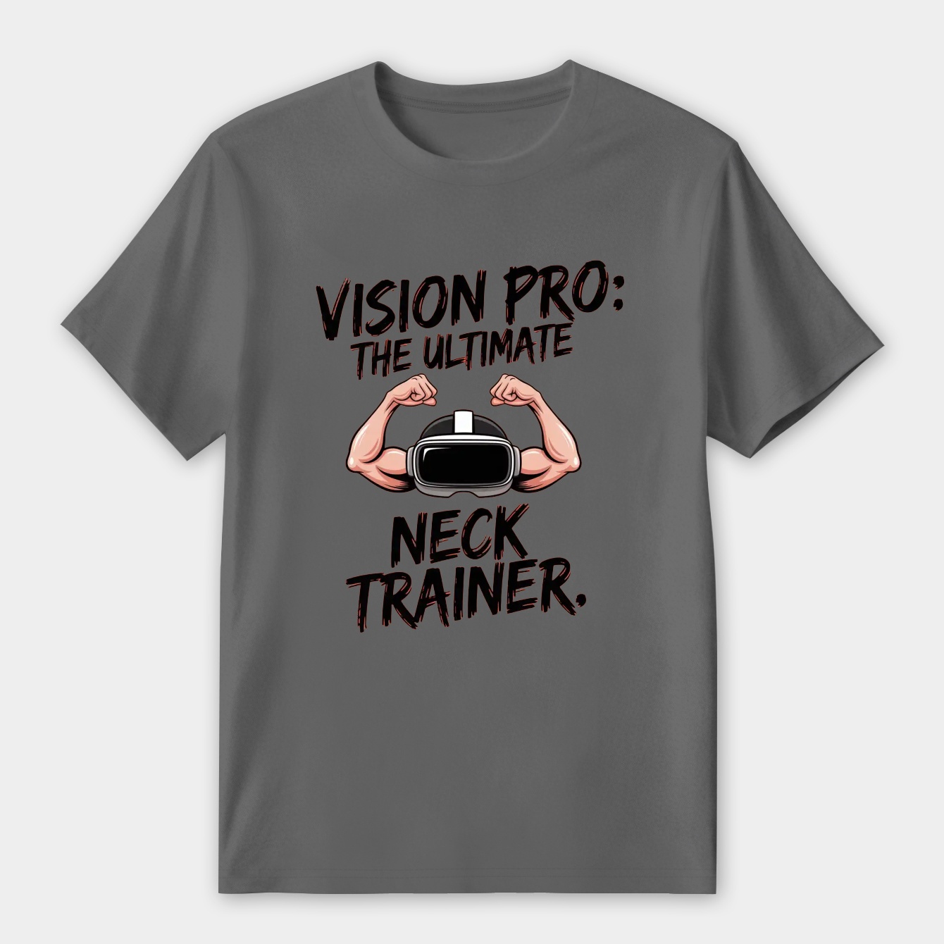 VR Headset Neck Workout Humor