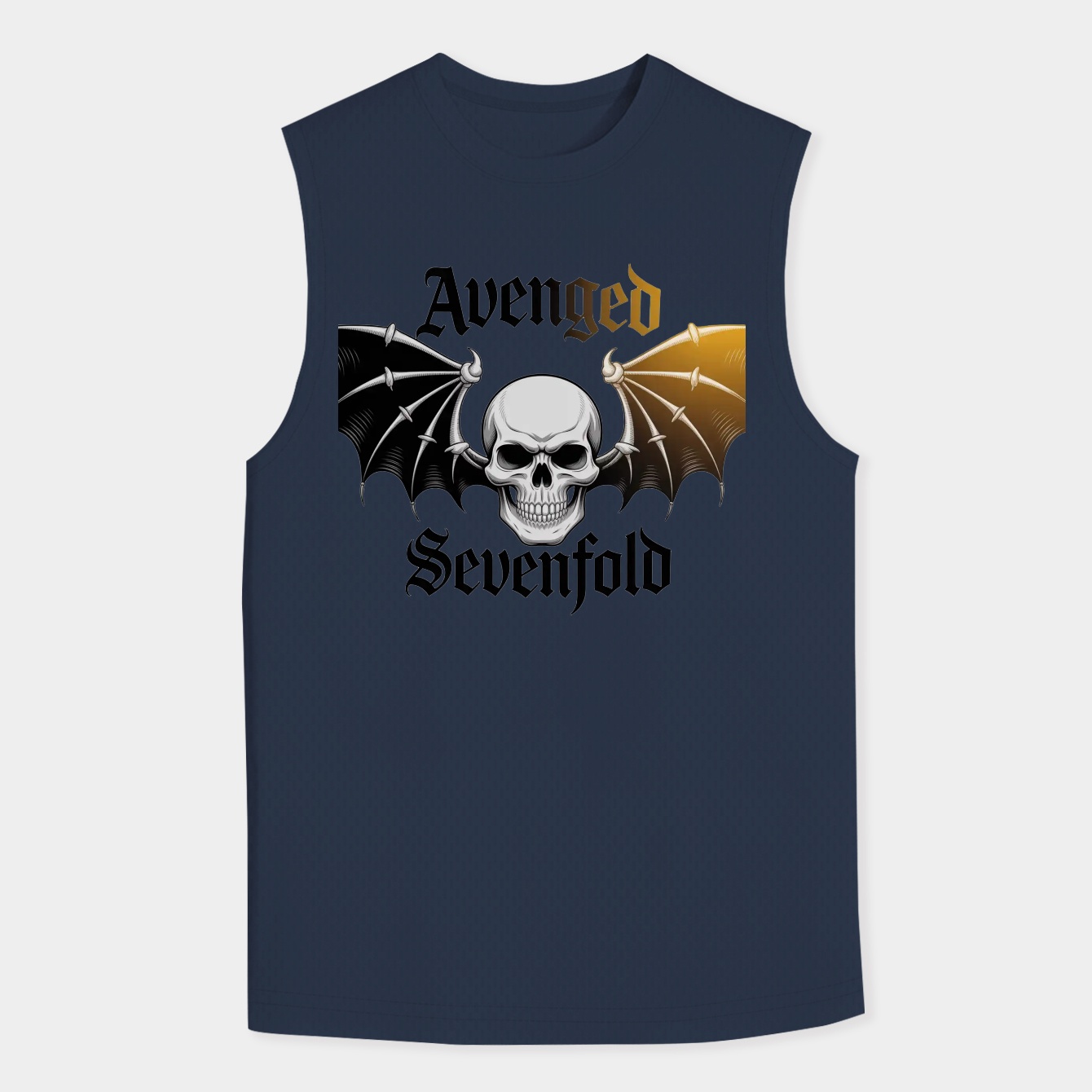 Bat Wing Skull Men's Big & Tall Tank Top