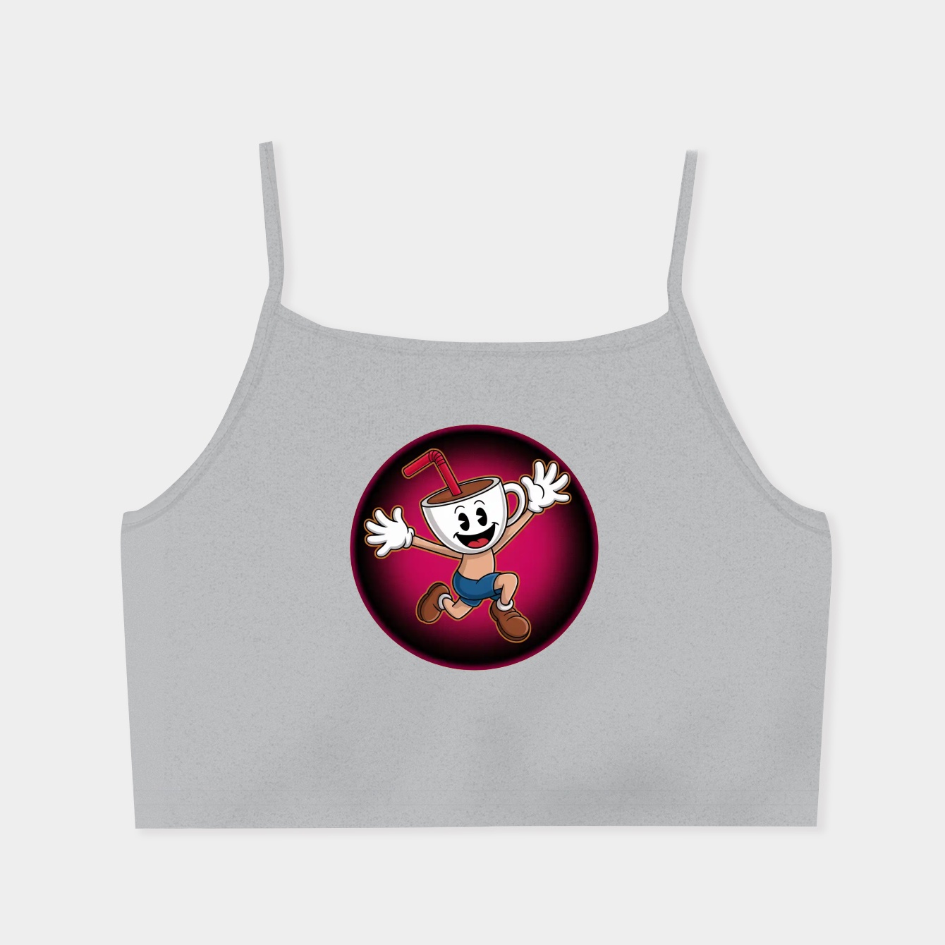 Cuphead Fanart Women's  Spaghetti Strap Tank Top