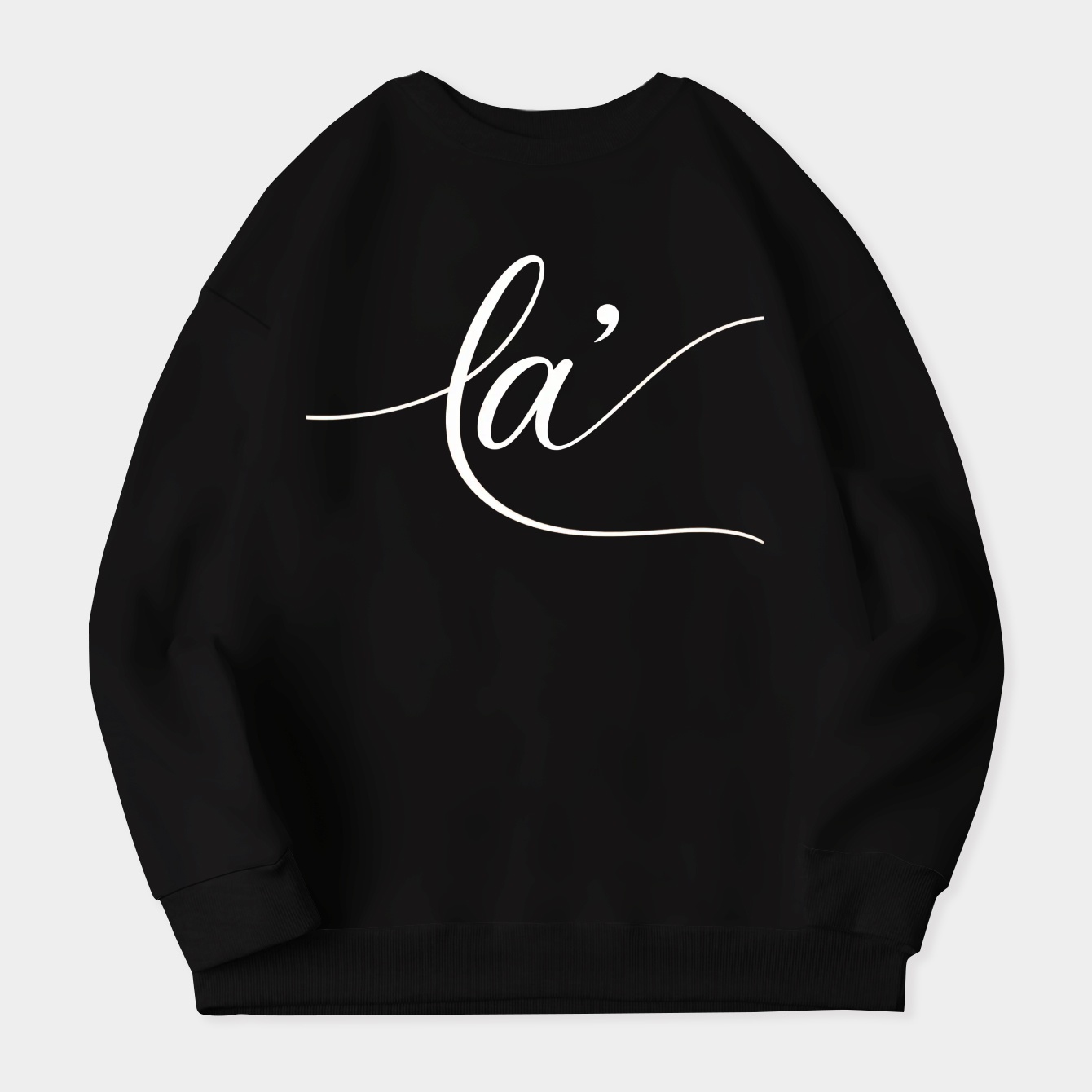 Kamala Script Typography Women's Crewneck Sweatshirt