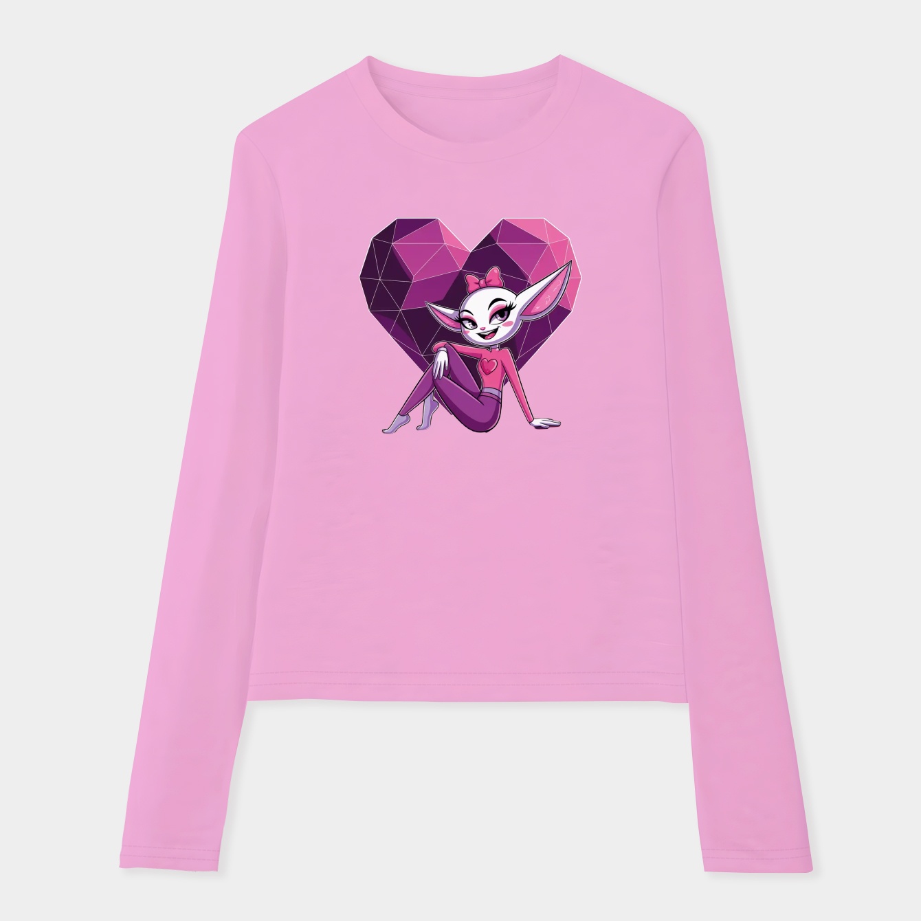 Angel Dust Heart Women's Soft Long Sleeve T-Shirt