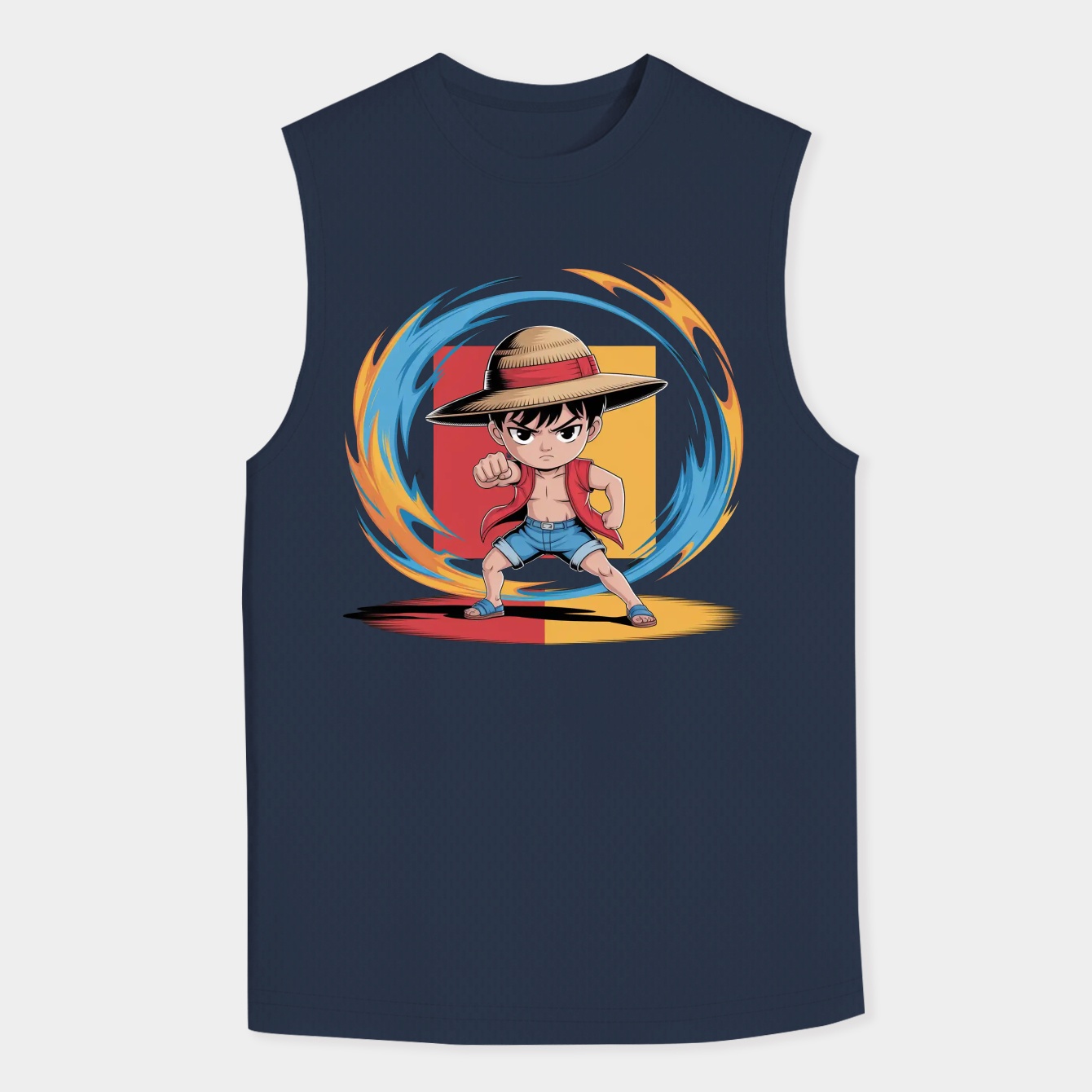 monkey D luffy adventure spirit Men's Big & Tall Tank Top