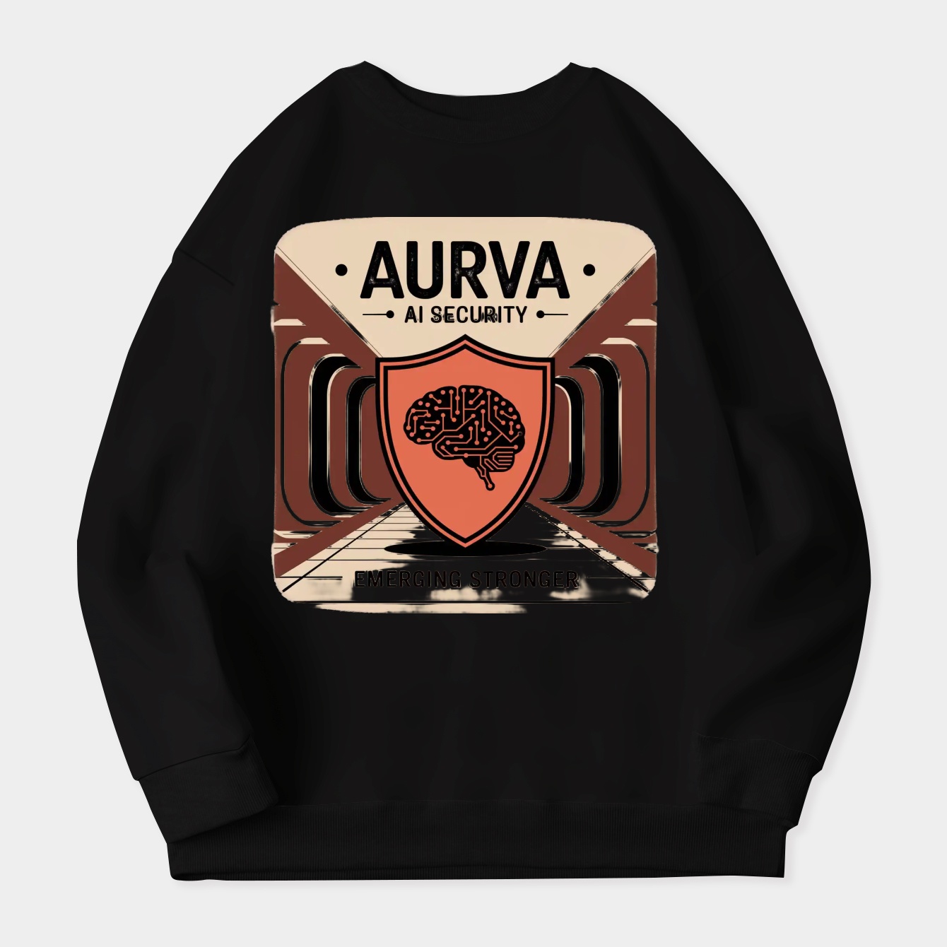 Aurva AI Shield: Emerging Stronger Women's Crewneck Sweatshirt