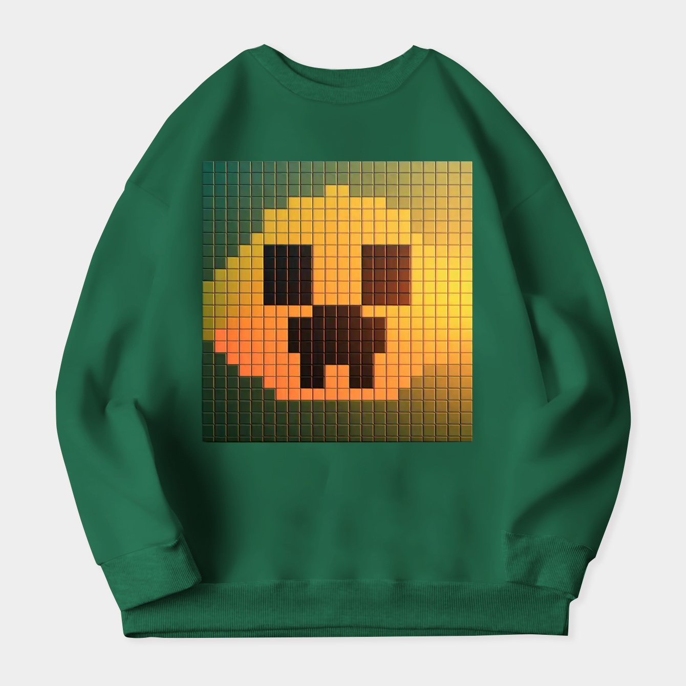 Minecraft Creeper Big Face Women's Plus Size Sweatshirt