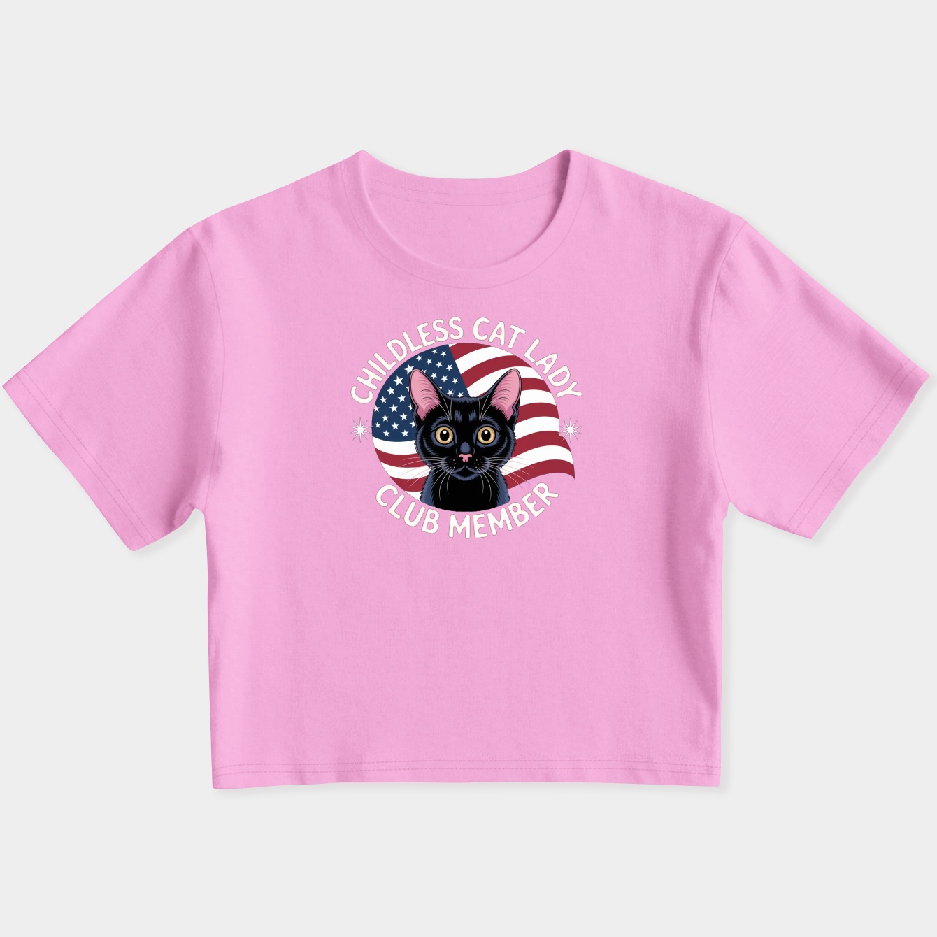 Childless Cat Lady Club Member, Anti-JD Vance, Kamala Harris For President 2024 Women's Slim Fit Baby Tee