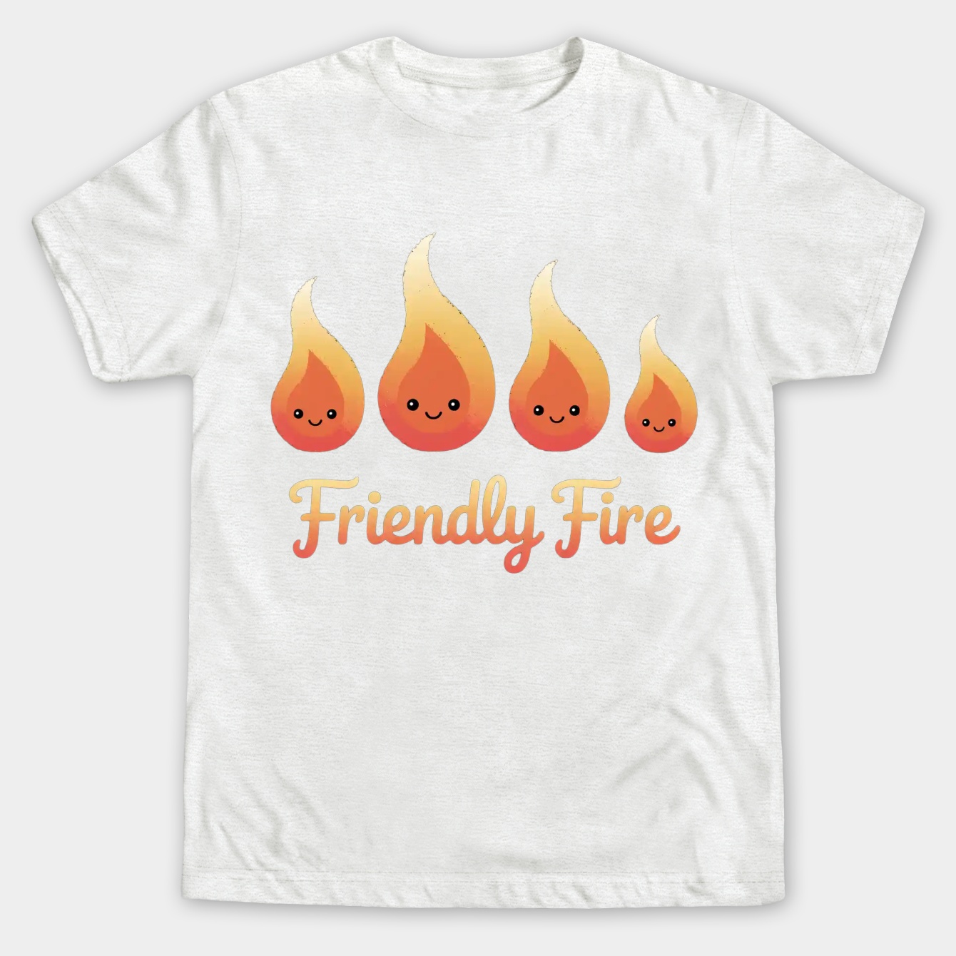 Friendly fire flames group Men's Big & Tall T-shirt