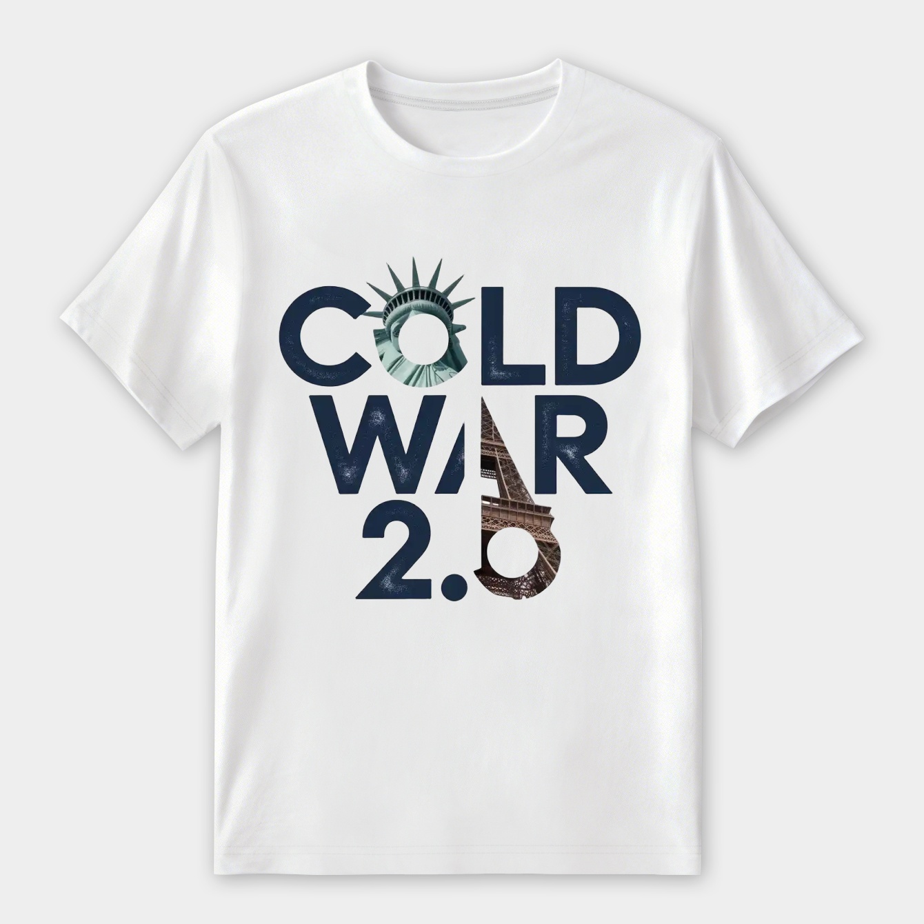 Cold War Rift: Liberty vs Eiffel Women's Premium Soft T-Shirt