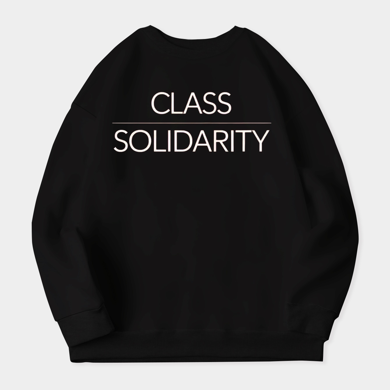 Class Solidarity Black Women's Crewneck Sweatshirt