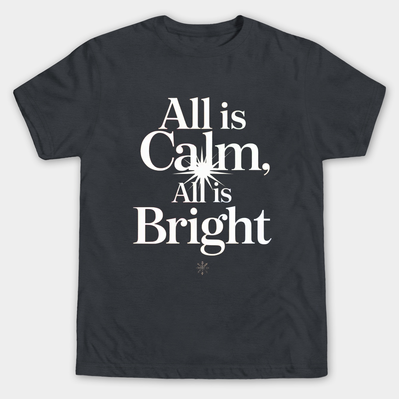 Calm and Bright Tartan Christmas Men's Big & Tall T-shirt