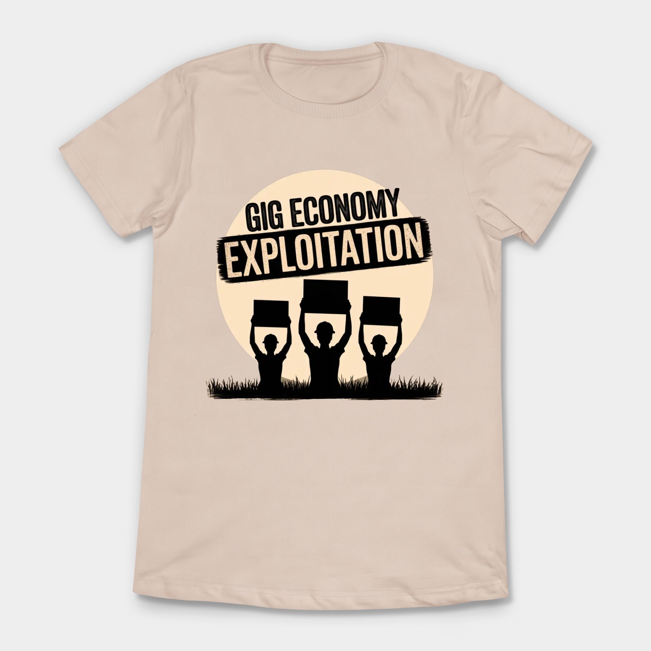 Gig Economy Exploitation Protest Bold Women's T-Shirt