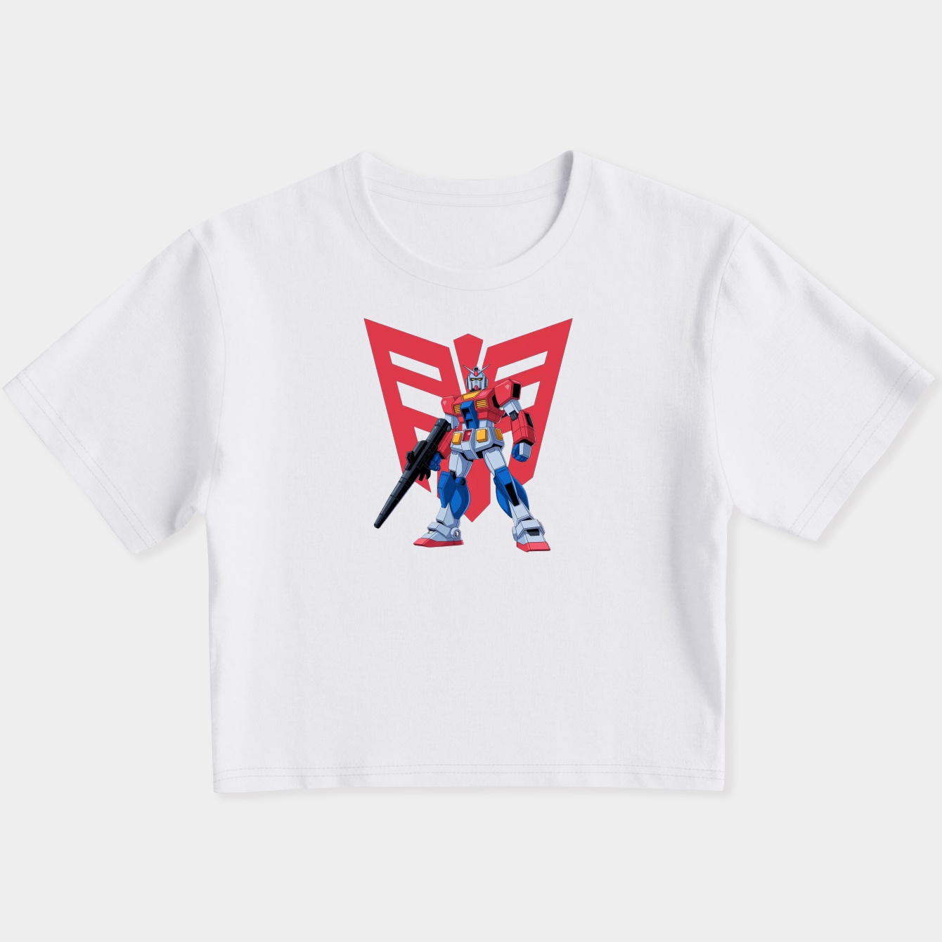 Transformers Classic Robot Emblem Women's Slim Fit Baby Tee