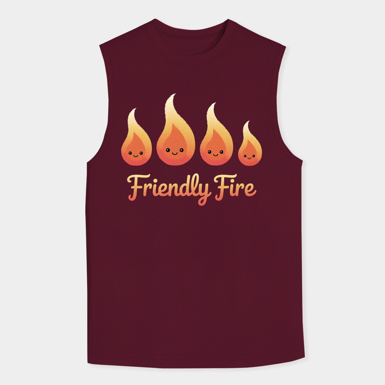 Friendly fire flames group Men's Tank Top