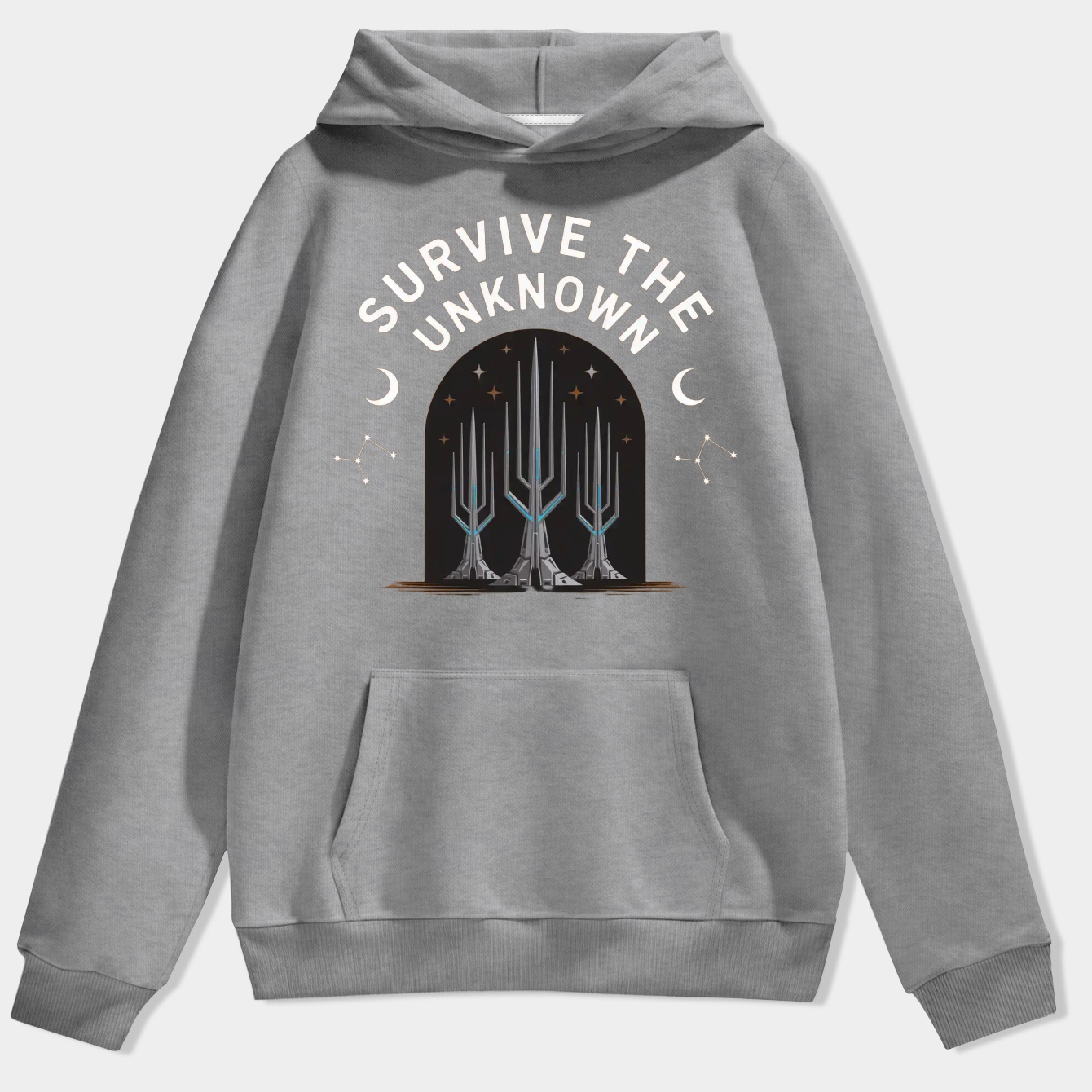 Survive the Unknown Sci-Fi Forest Men's Hoodie