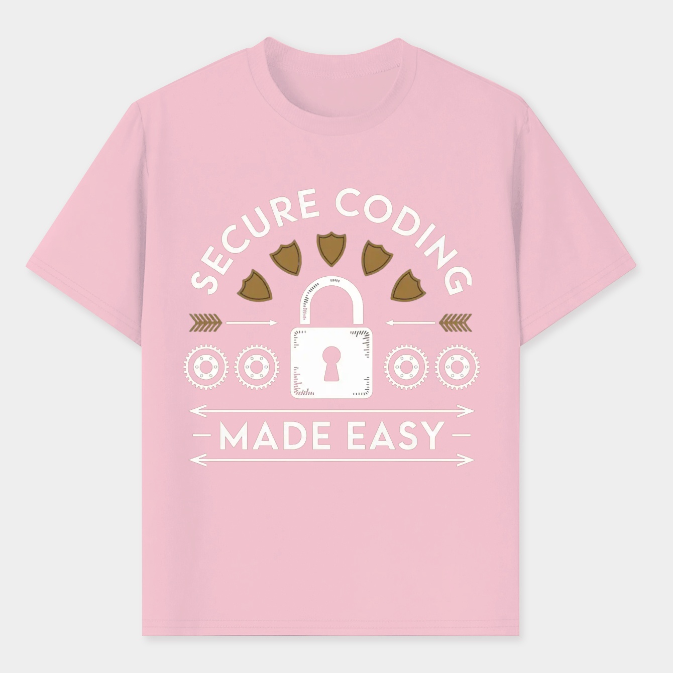 Secure Coding Retro Shield Badge Men's T-Shirt