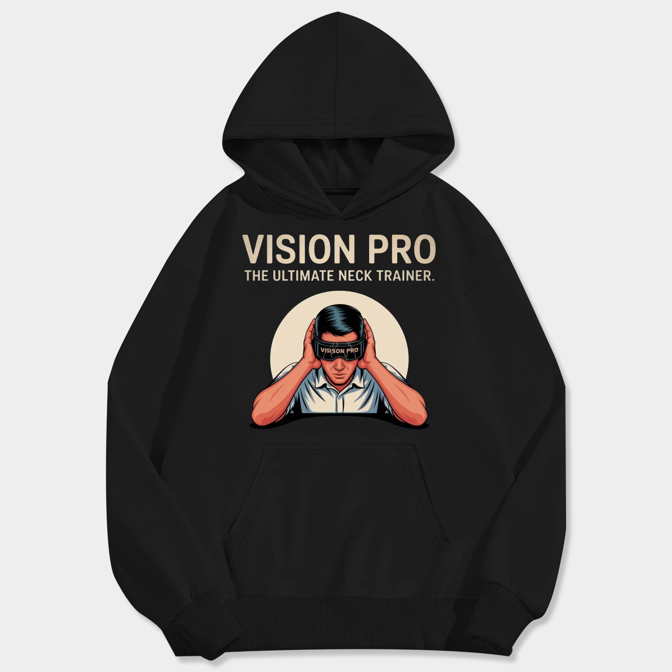 Vision Pro: Ultimate Neck Trainer Men's Big & Tall Hoodie