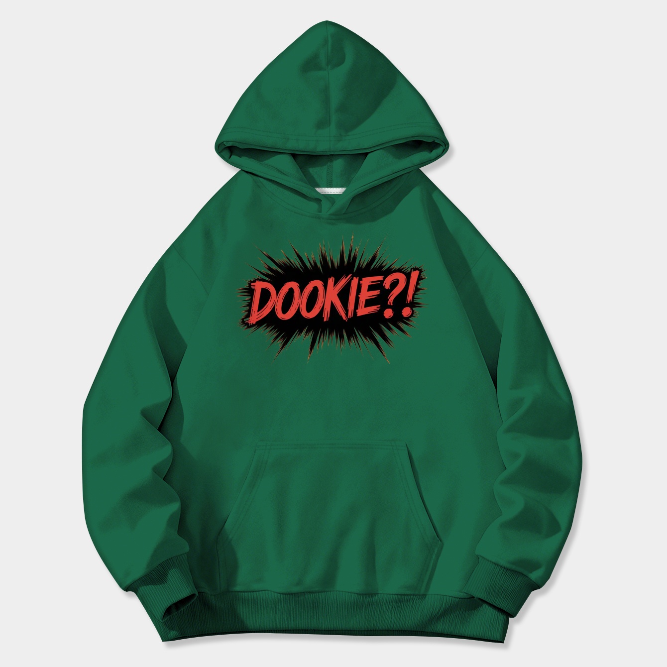 DOOKIE?! Bold Red Letters Women's Plus Size Hoodie