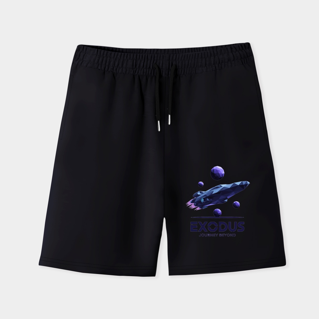 Exodus: Polygonal Spaceship Odyssey Men's Quick-Dry Athletic Shorts
