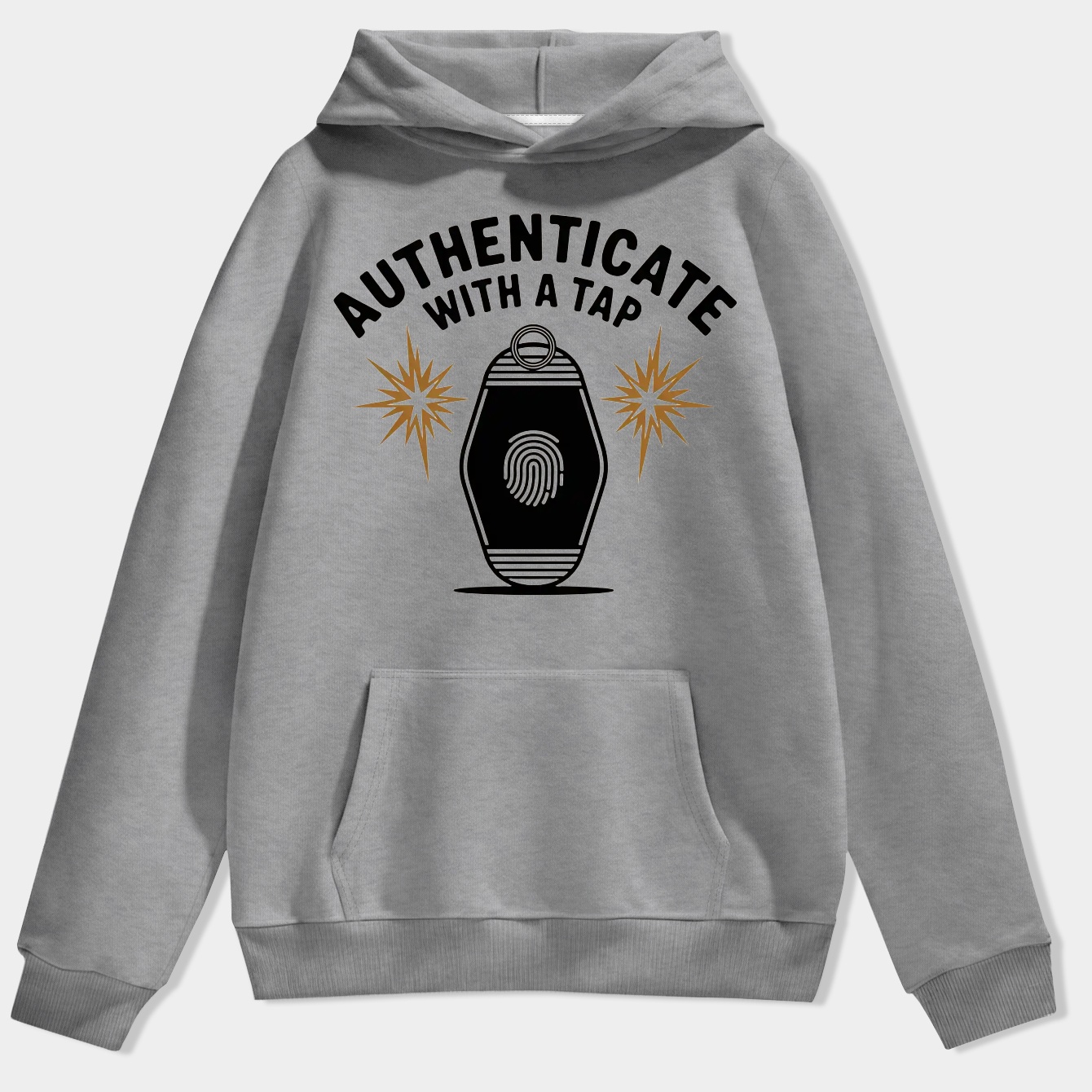 Authenticate With a Tap Retro Key Men's Hoodie