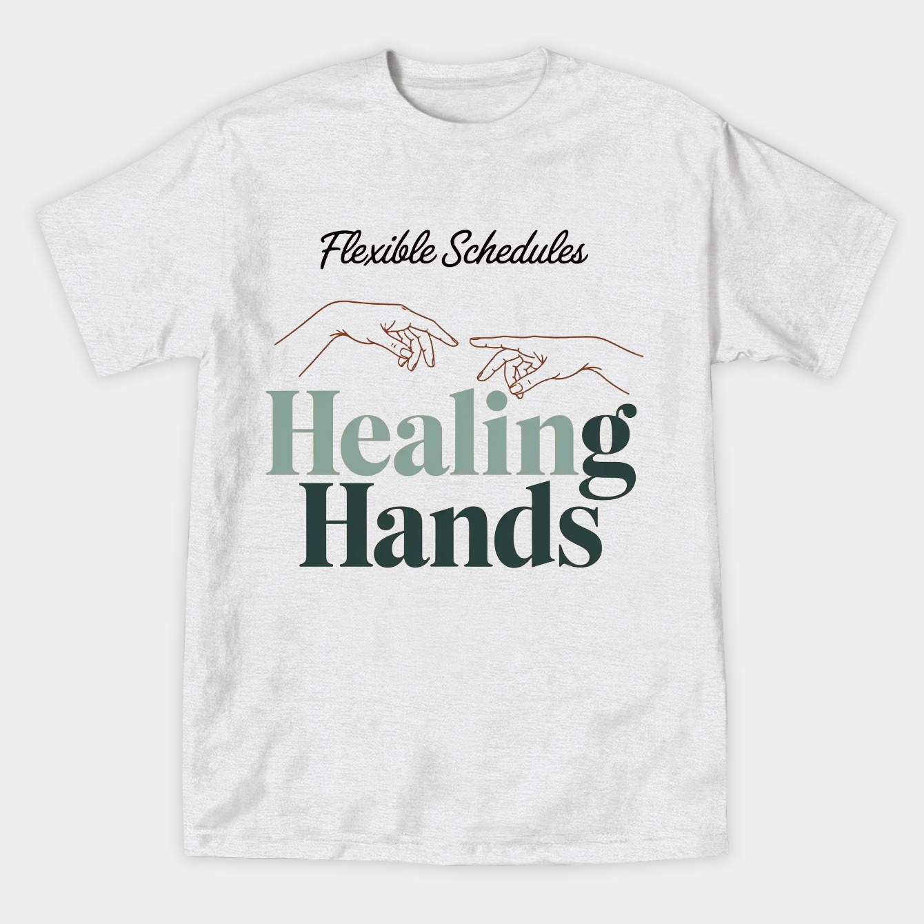 Healing Hands Flexible Schedules Women's Athletic Performance T-Shirt