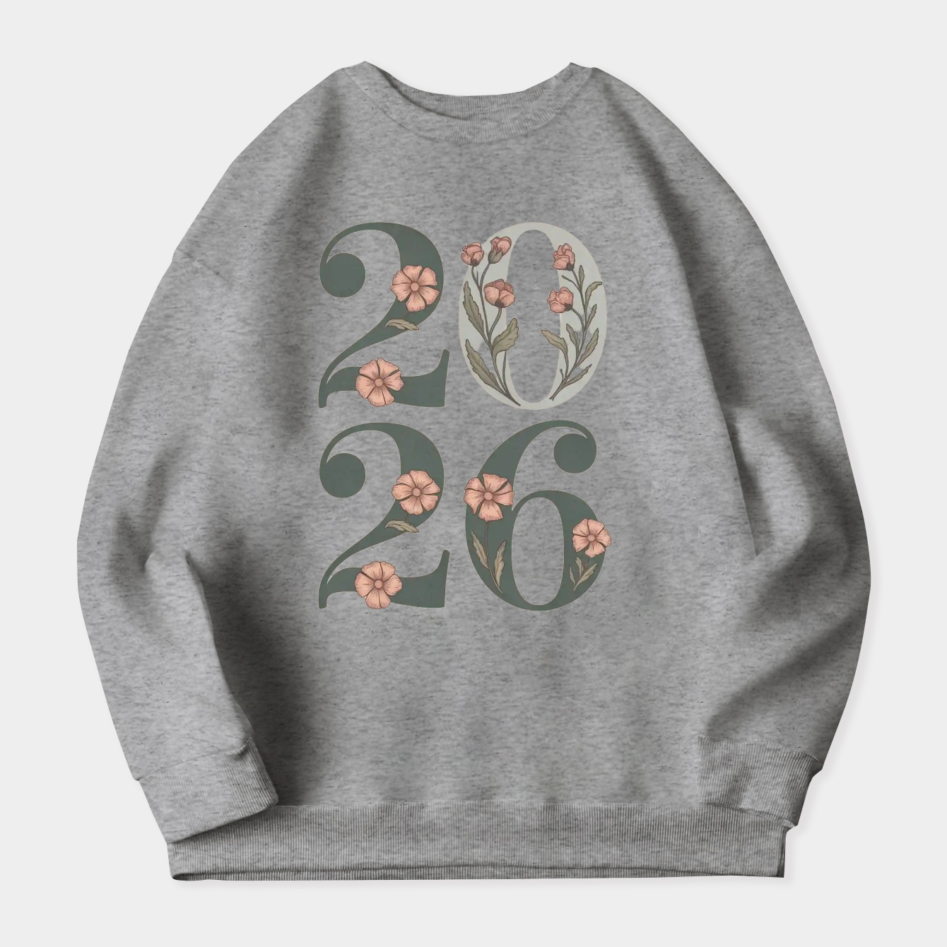 Millefleur 2026 Vintage Florals Women's Crewneck Sweatshirt