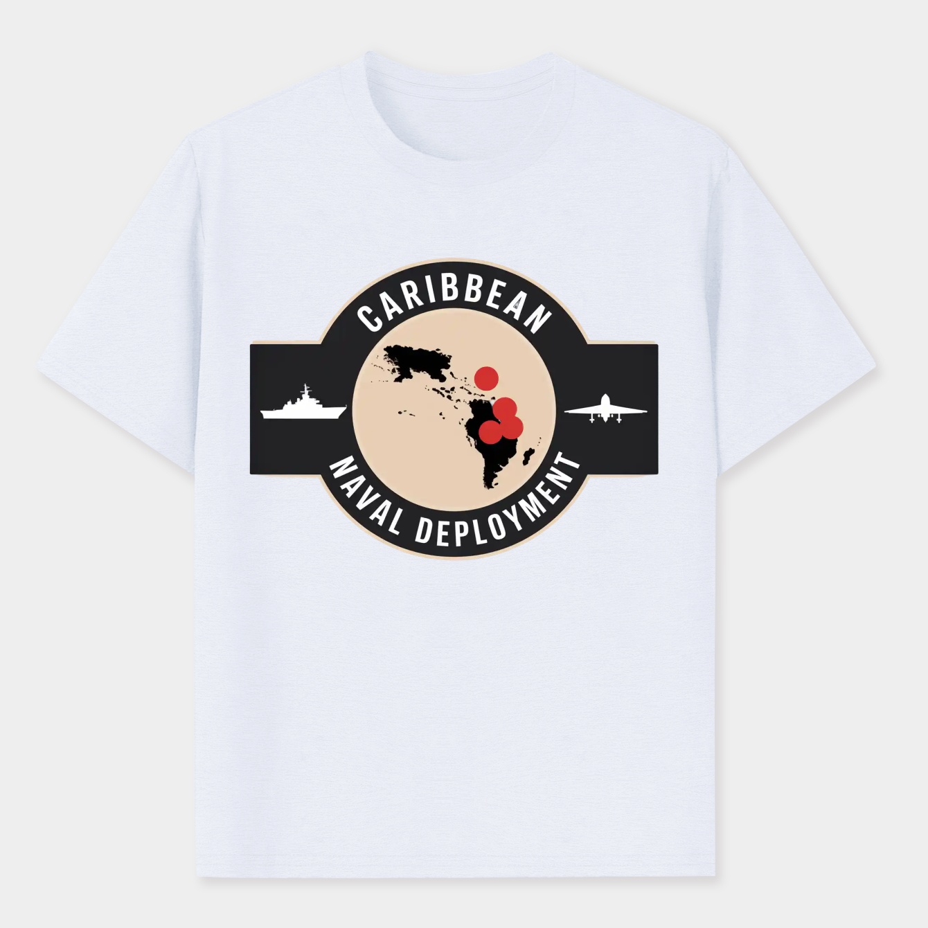 Caribbean Naval Deployment Emblem Men's Performance Athletic T-Shirt