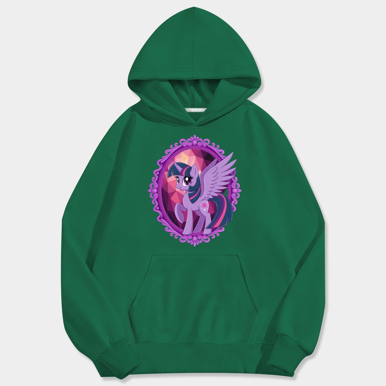 Twilight Sparkle Mirror Frame Men's Big & Tall Hoodie