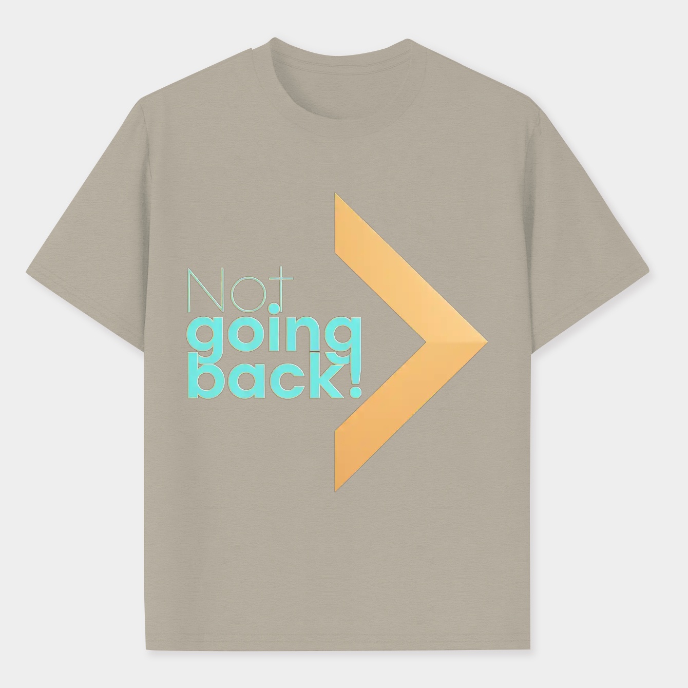 not going back forward only Men's Performance Athletic T-Shirt