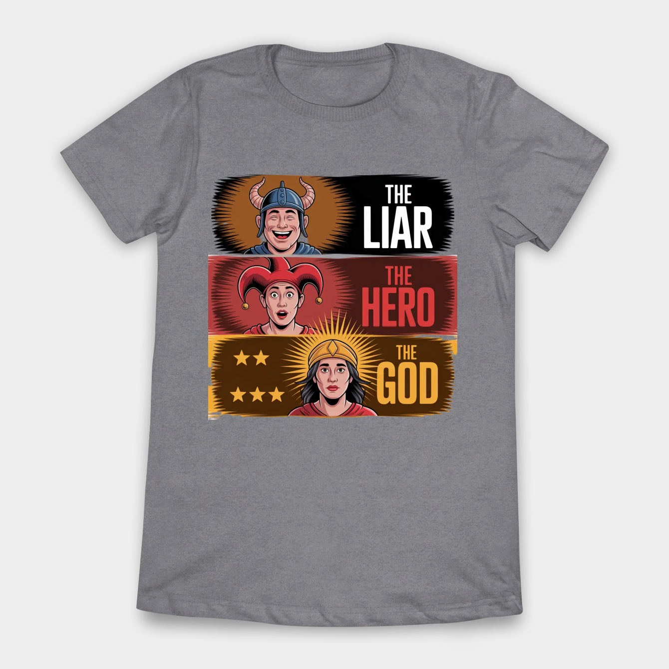 The Liar, The Hero, The God Women's T-Shirt