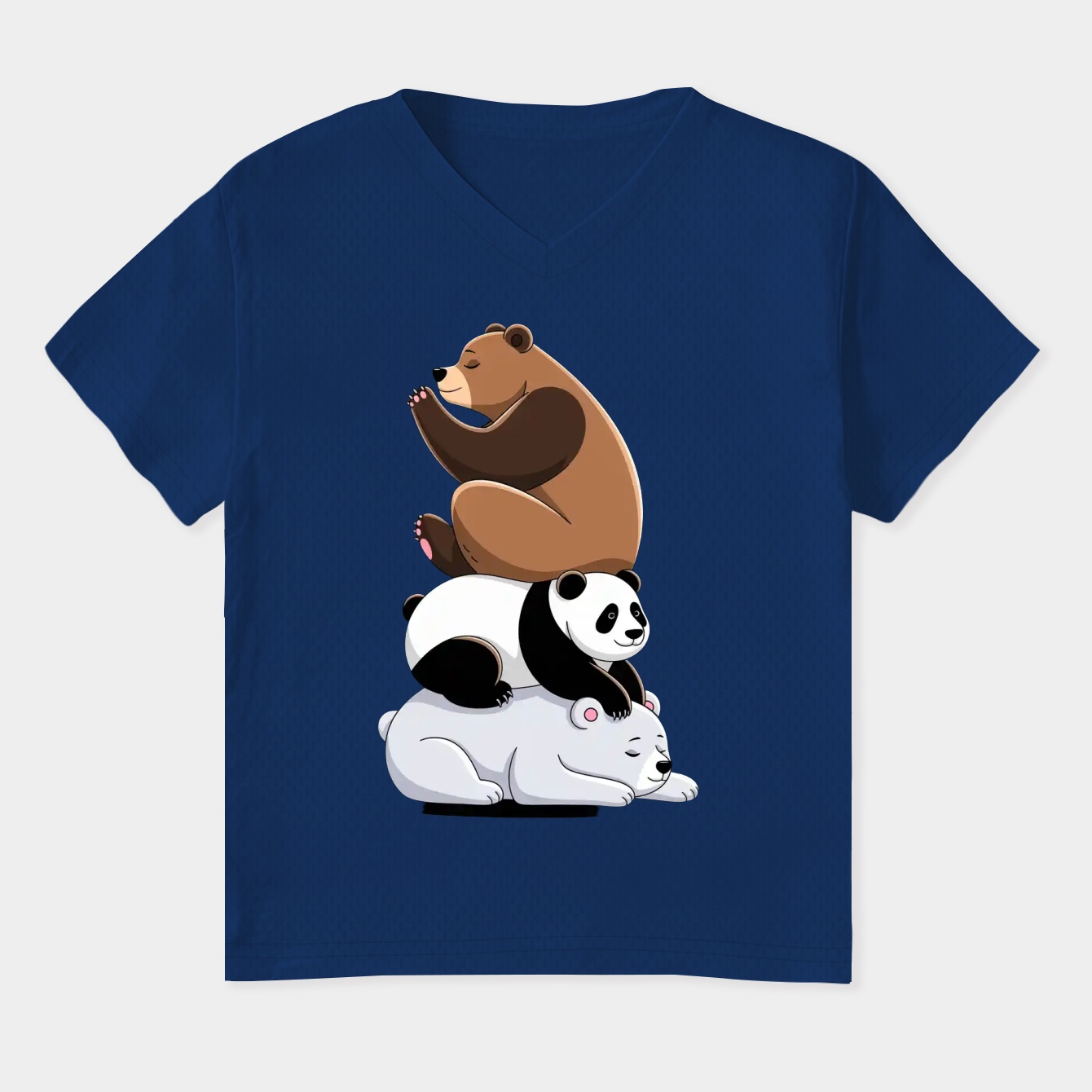 tree bears Women's Plus Size V-Neck T-Shirt