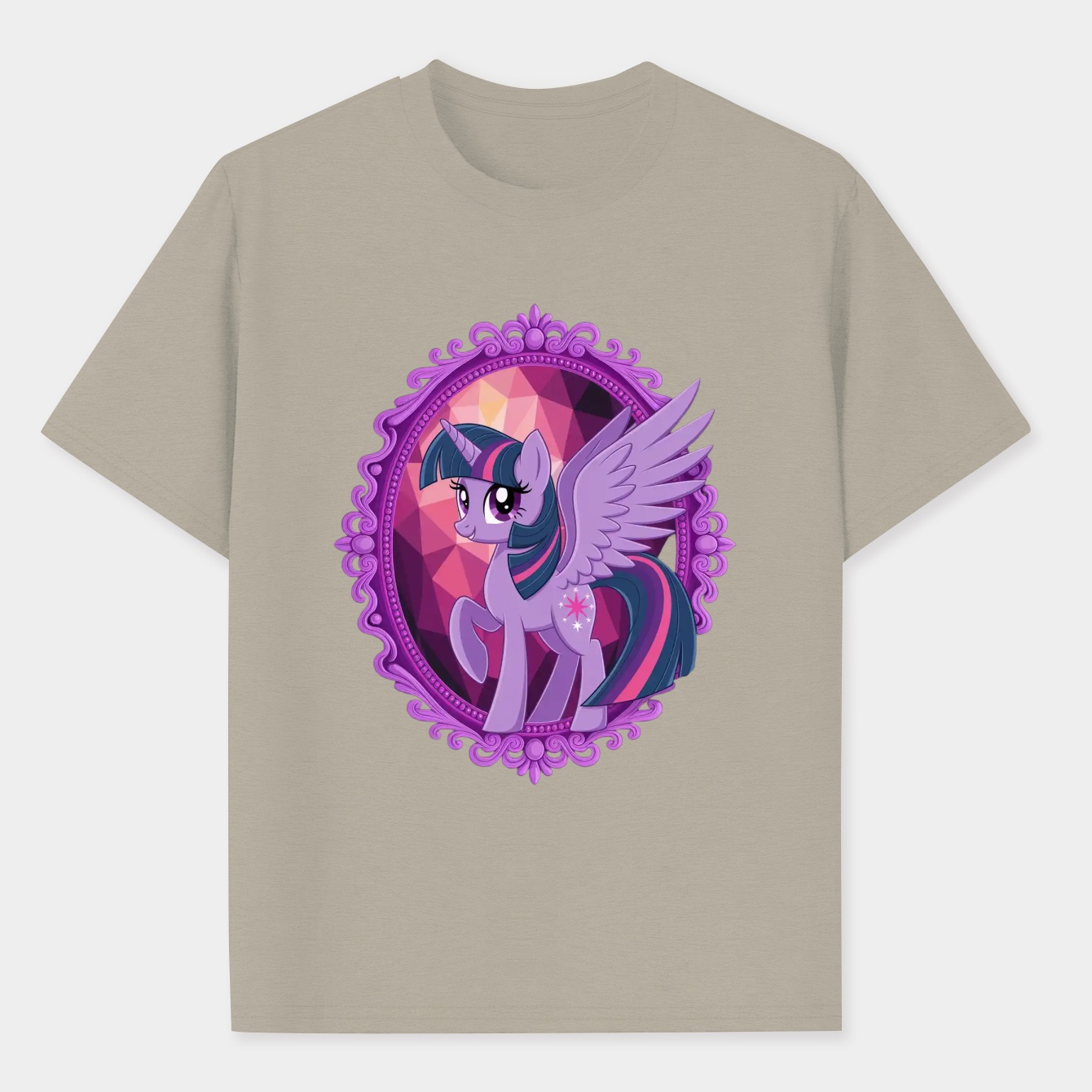 Twilight Sparkle Mirror Frame Men's Performance Athletic T-Shirt