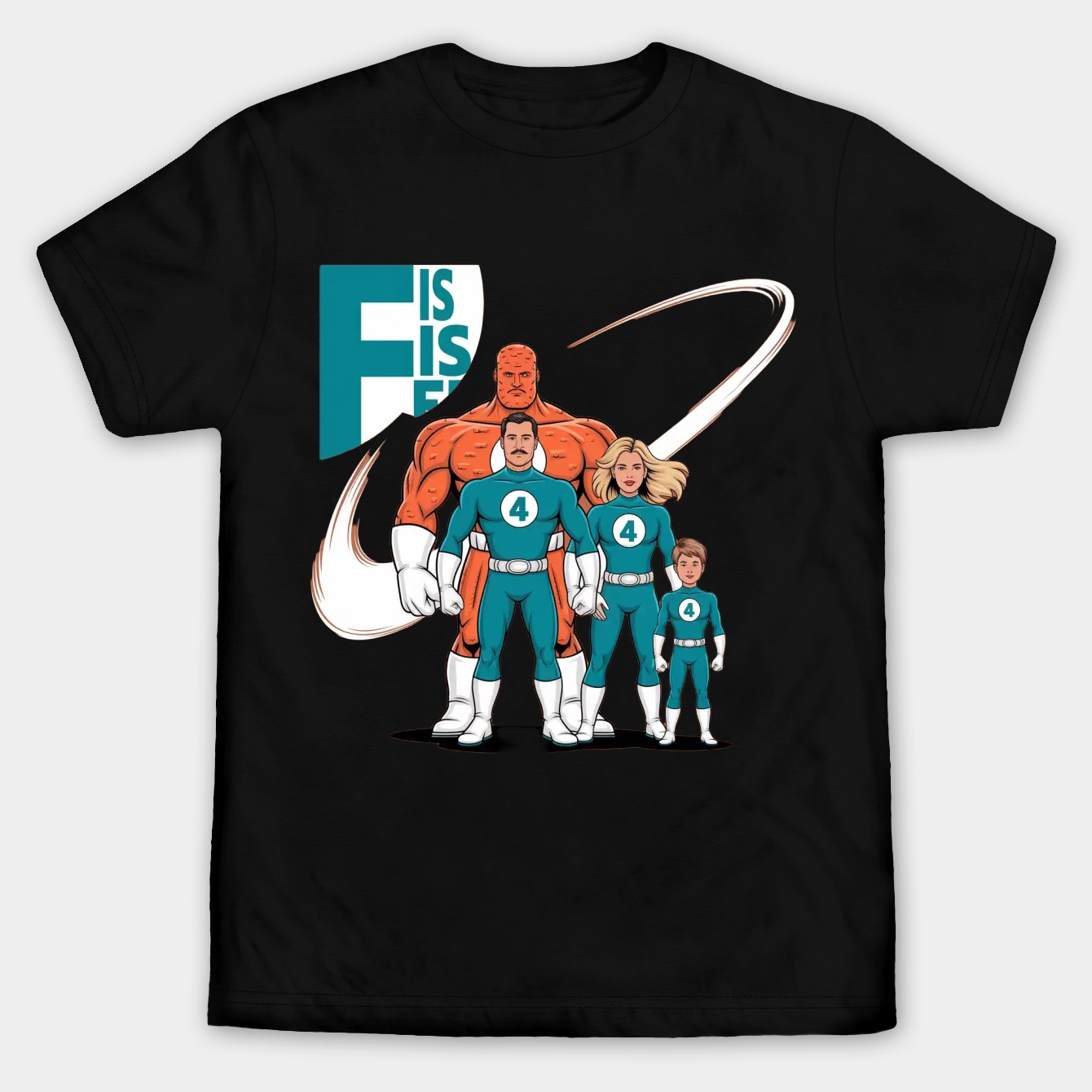 F is for family. Men's Big & Tall T-shirt