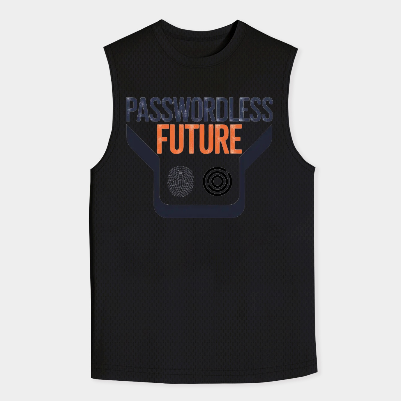 Passwordless Future Bold Statement Men's Big & Tall Tank Top